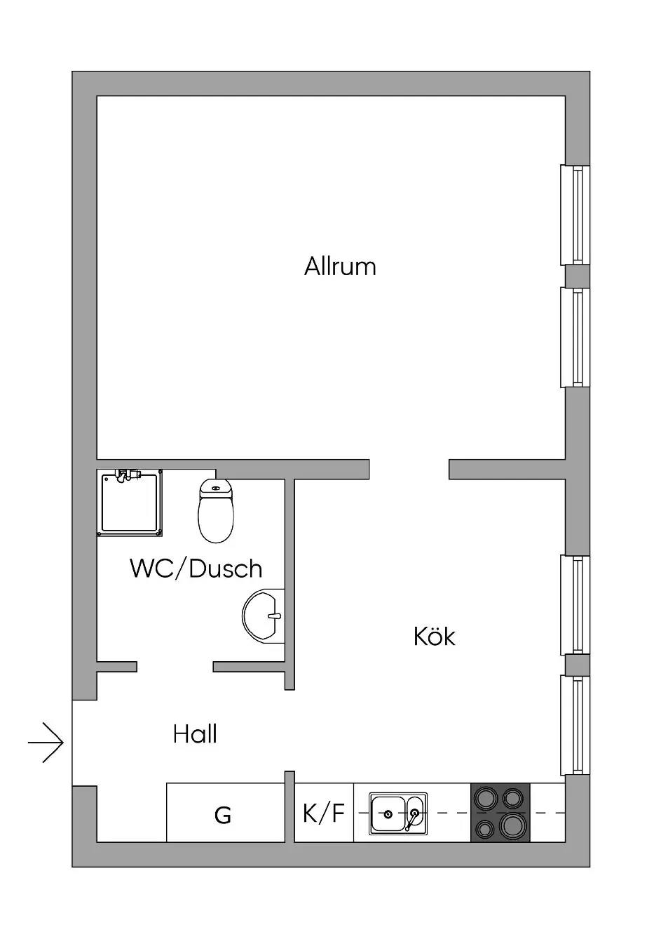 Floor plan for Trollesundsvägen 141