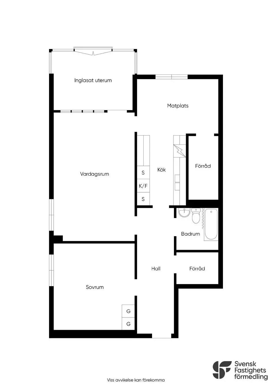 Planritning för Benvägen 37
