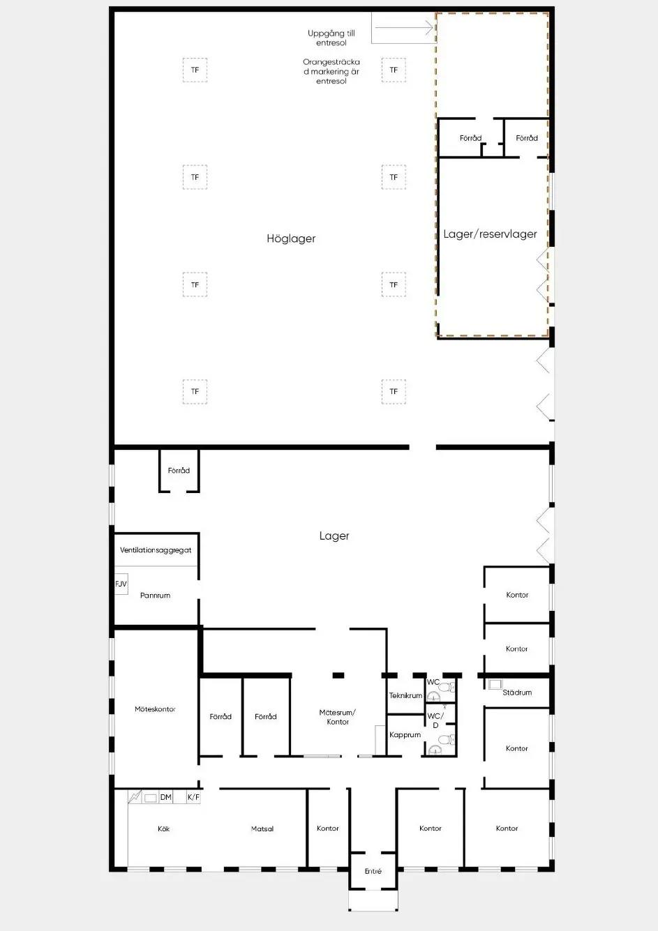 Floor plan for Frysvägen 3