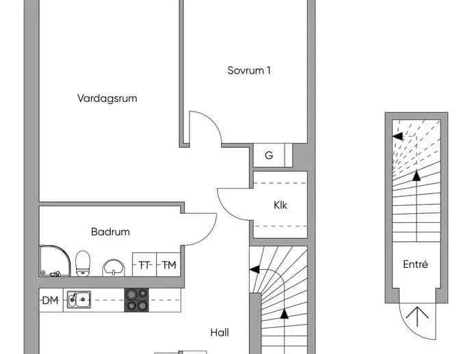 Floor plan for Bäckhusvägen 16