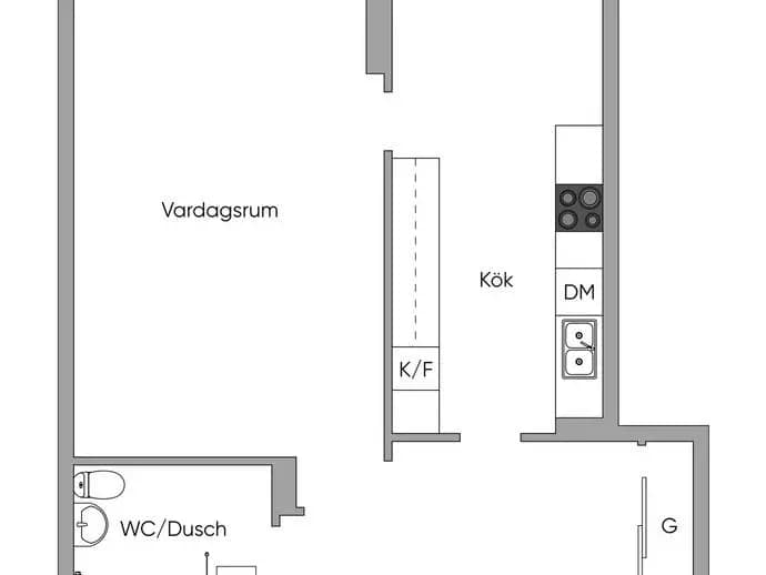 Floor plan for Åkervägen 16