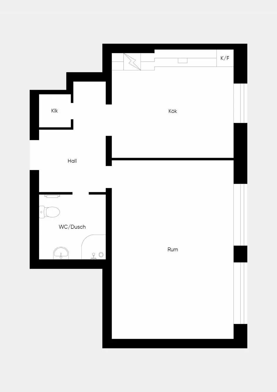 Floor plan for Östra Storgatan 124B