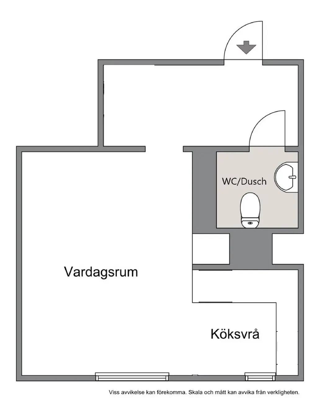 Planritning för Gökgatan 6B