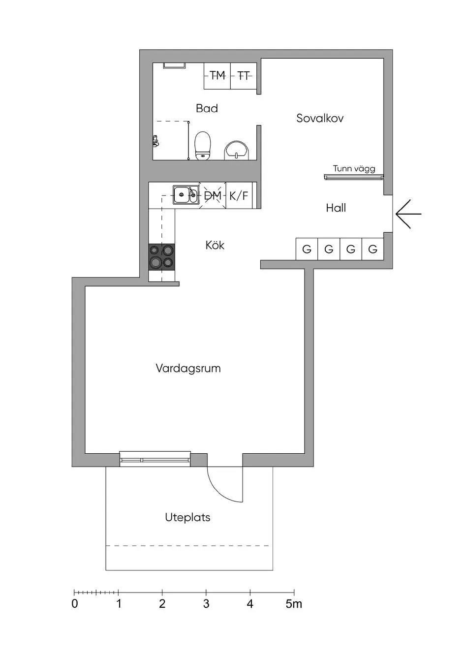 Floor plan for Eklundshovsvägen 29A