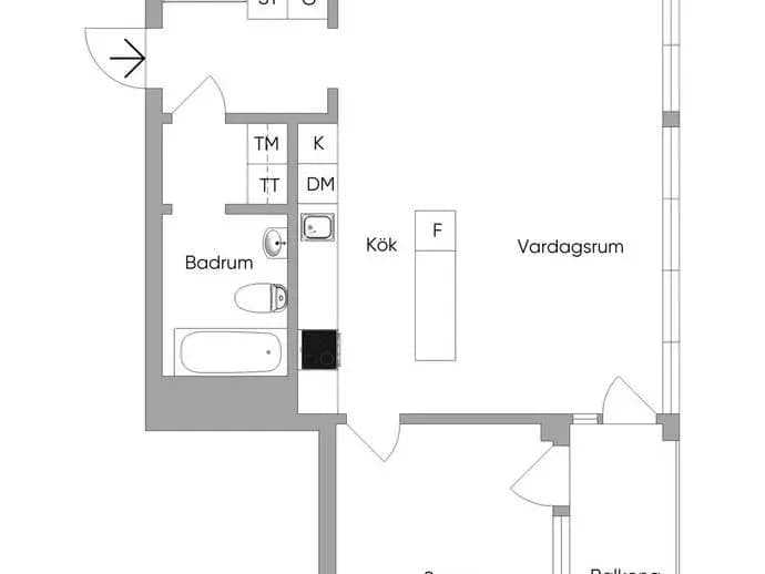 Floor plan for Tollareslingan 3