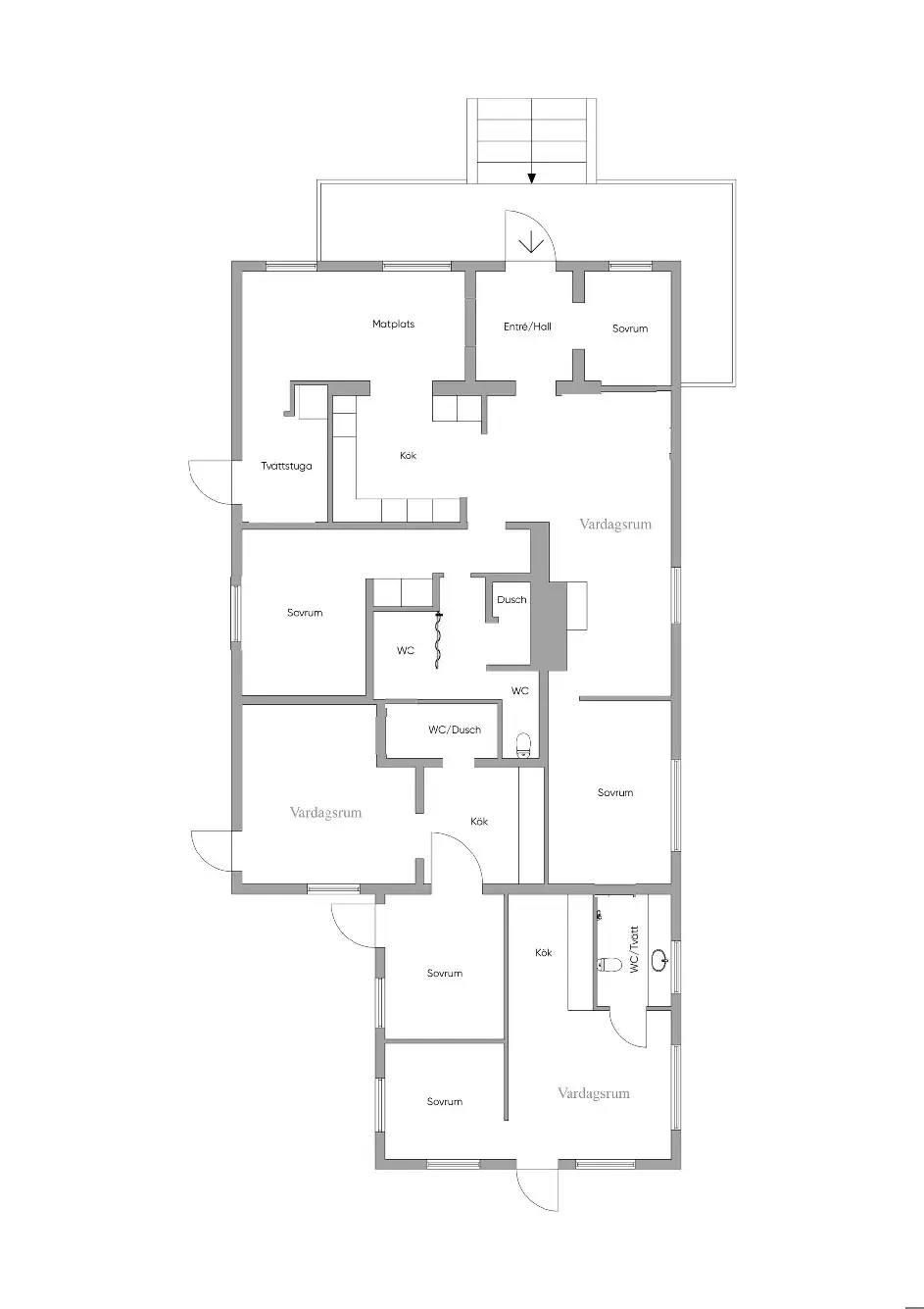Floor plan for Måsövägen 14