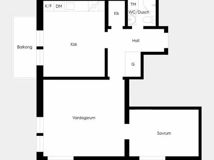 Planritning för Gränsgatan 11A