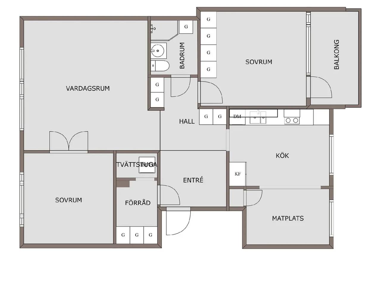 Planritning för Svedjegatan 35