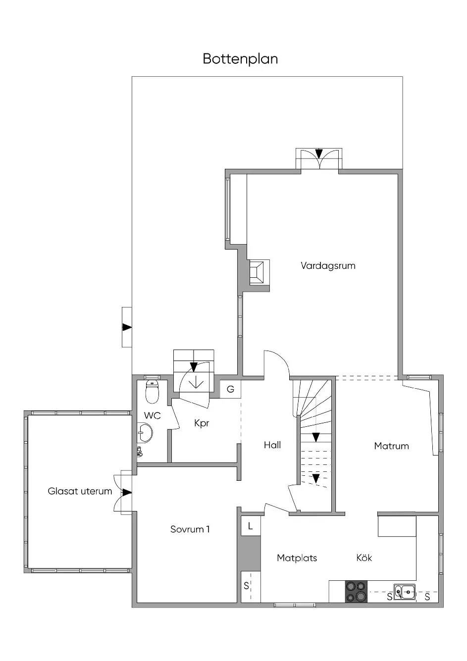 Floor plan for Brinkvägen 14
