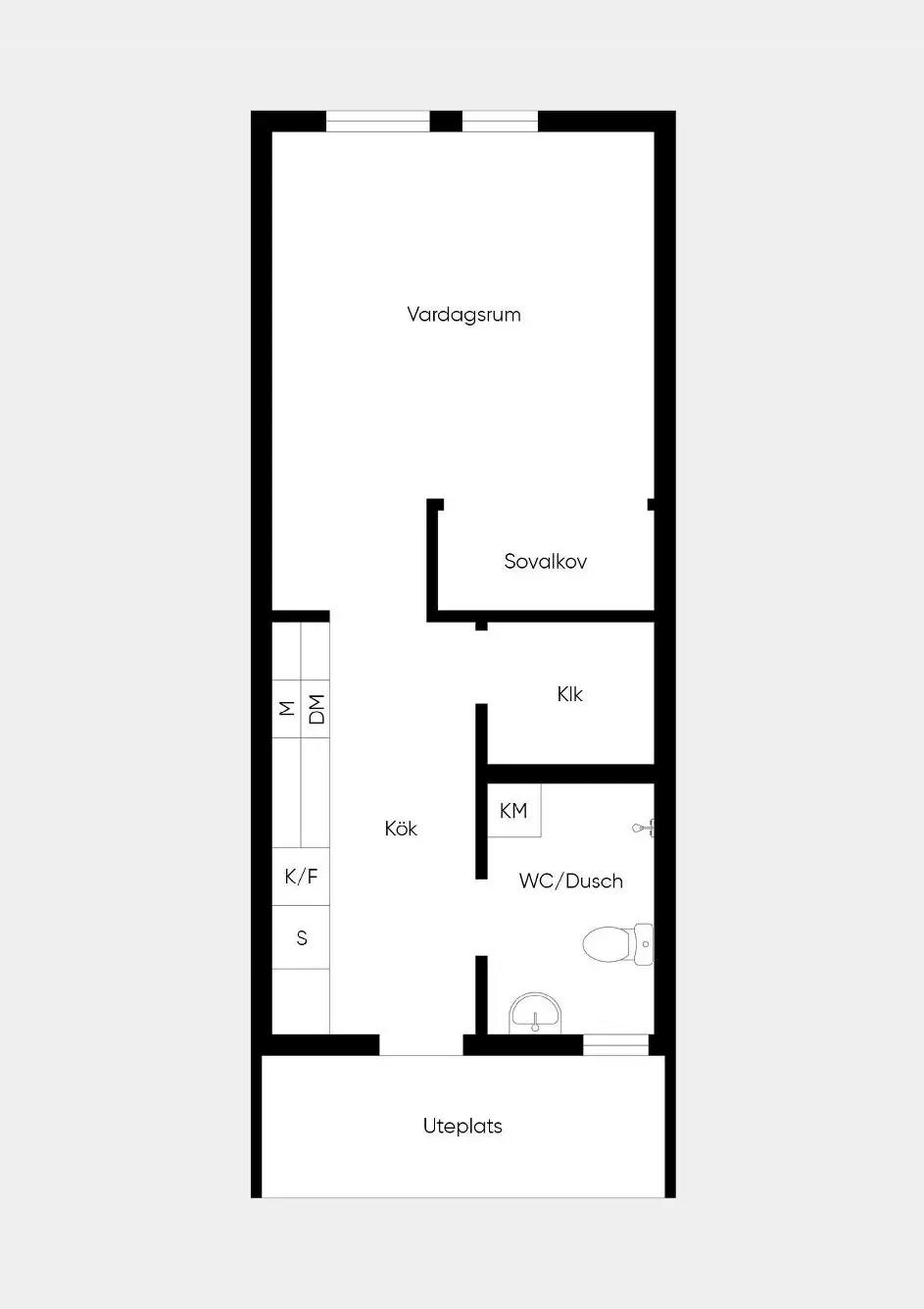 Floor plan for Lantmätargränd 3