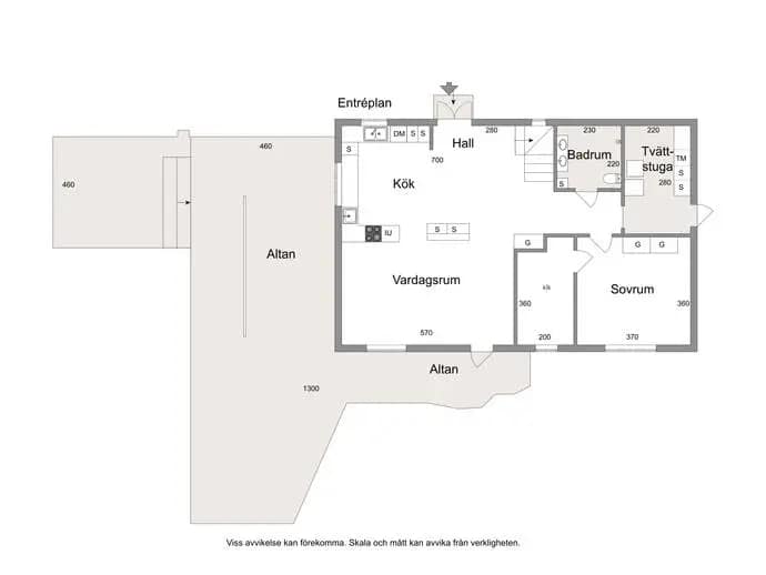Floor plan for Glottervägen 26A
