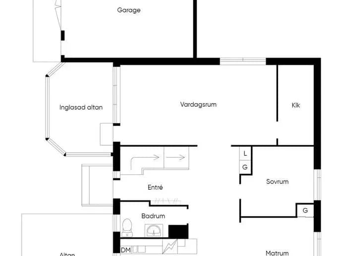 Floor plan for Gruvgatan 1