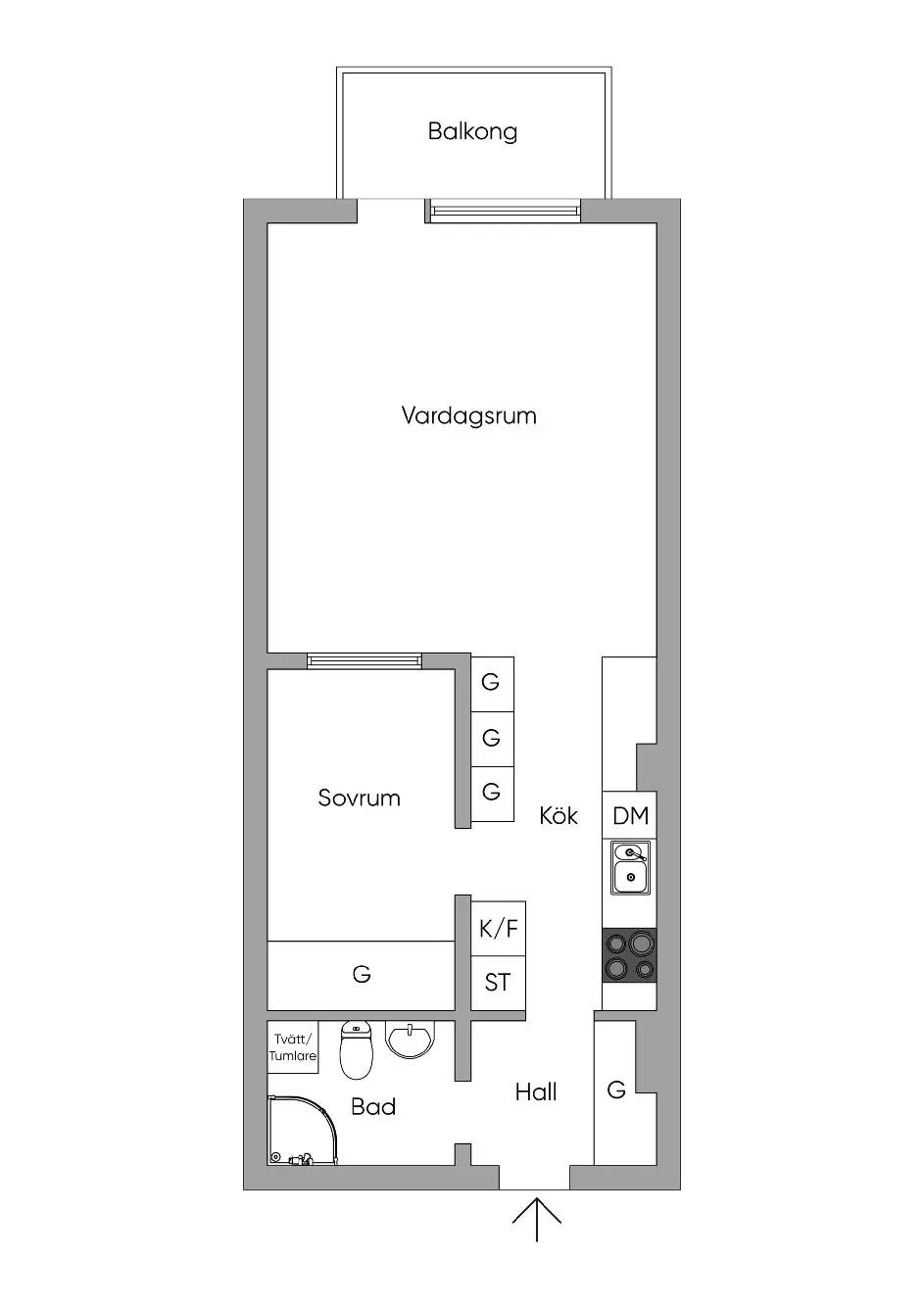 Floor plan for Tellusborgsvägen 90