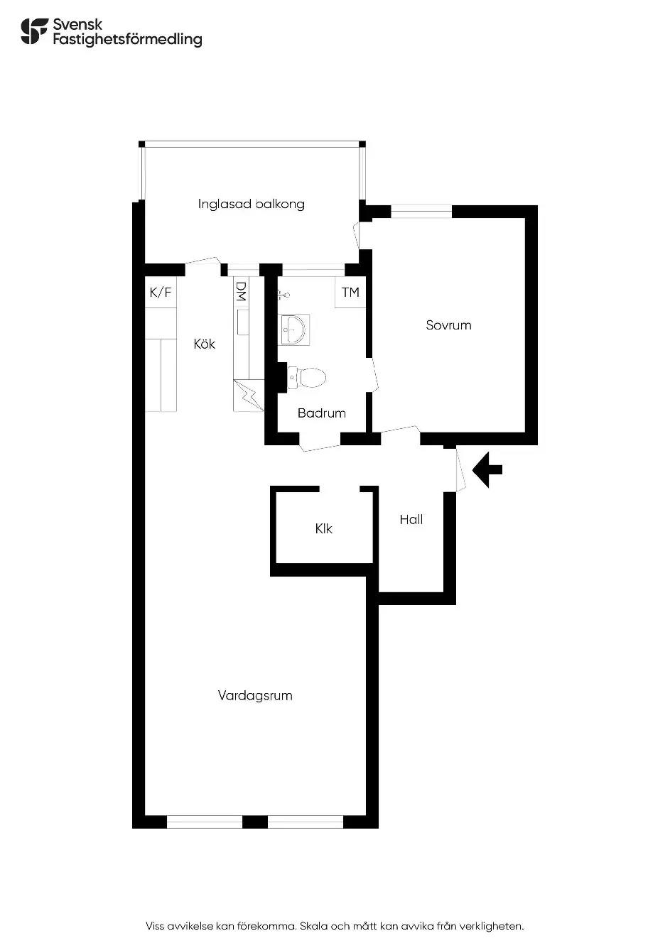Floor plan for Trestegsgatan 53