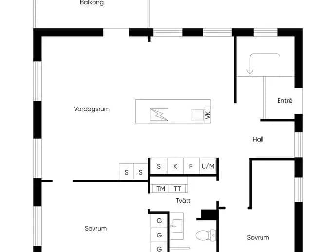 Planritning för Apotekargatan 8