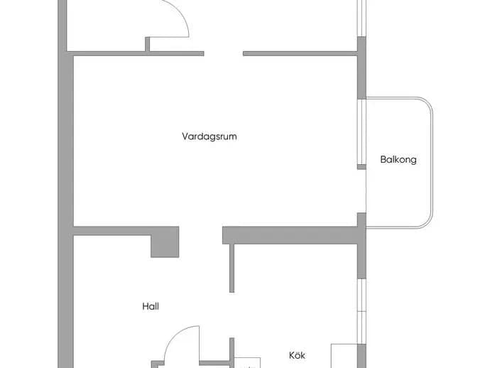Planritning för Västra Kanalgatan 7