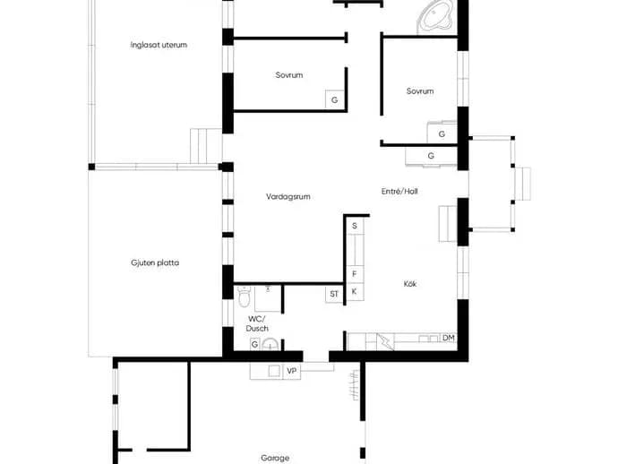 Planritning för Korintgatan 35