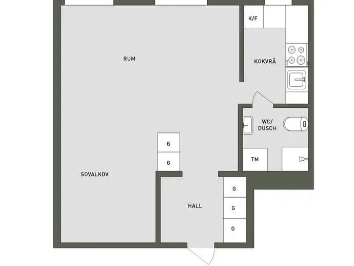 Floor plan for Styrmansgatan 32