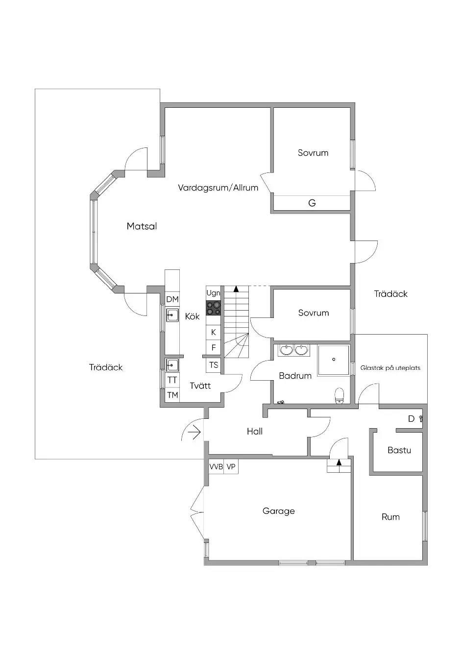 Floor plan for Skärkarlshöjden 4