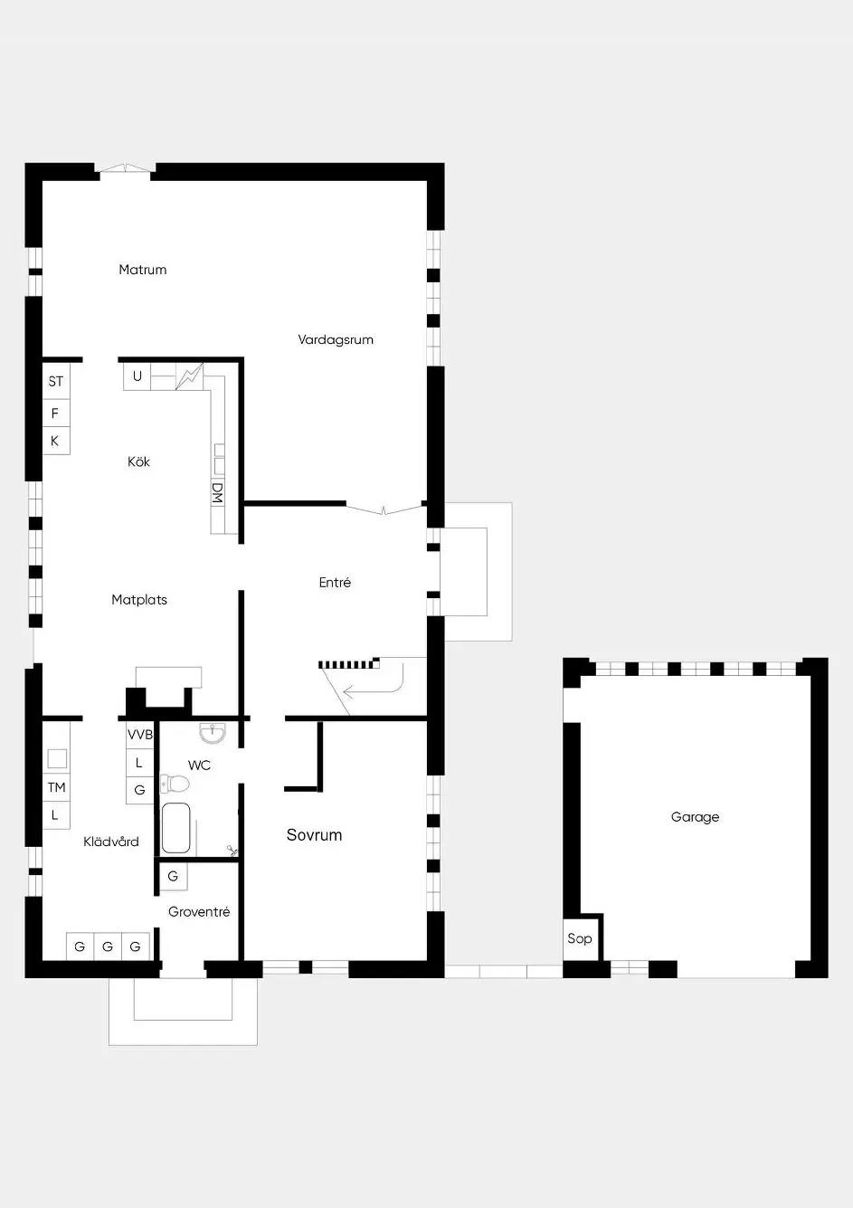 Floor plan for Dagsländevägen 8