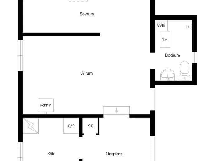 Floor plan for Galtenvägen 12