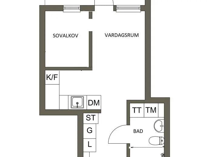 Floor plan for Sandstuguvägen 24