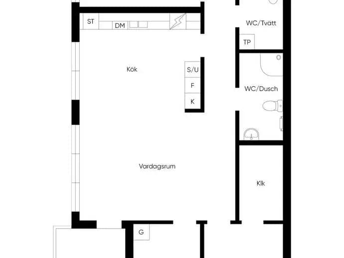 Floor plan for Jönköpingsvägen 2b