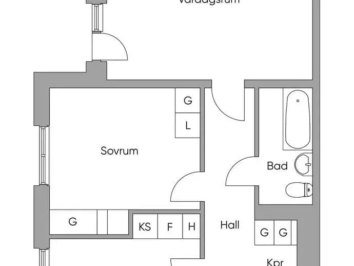 Floor plan for Cordvägen 5c