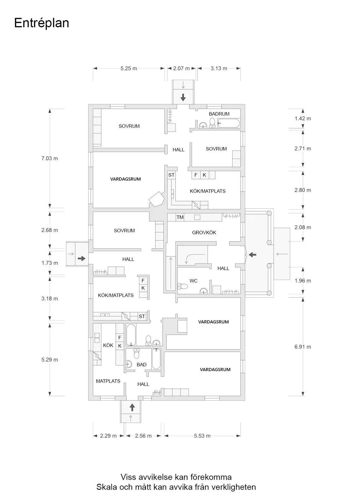 Planritning för Nattviolsvägen 3