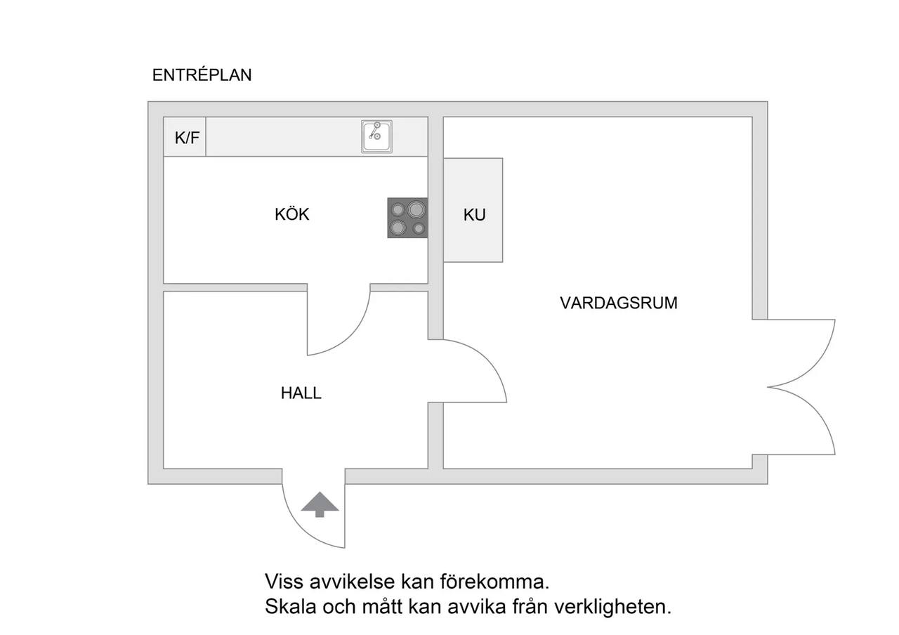 Planritning för Norrvägen 18