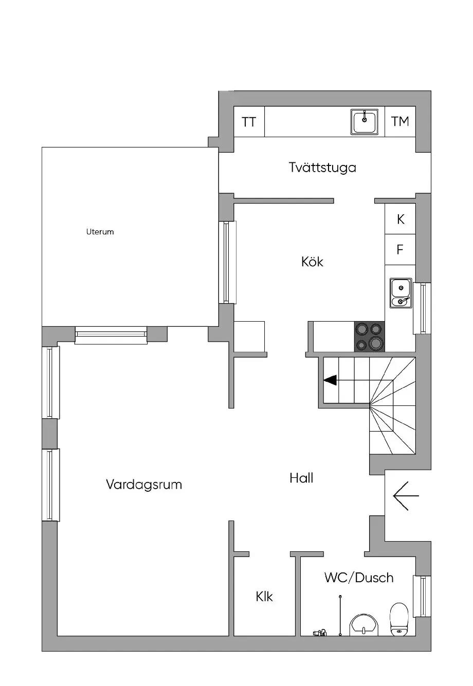 Planritning för Derbyvägen 37