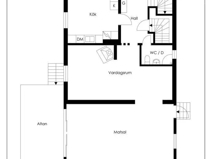 Planritning för Jäder Ekeberg 1