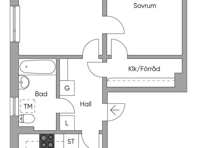 Planritning för Tyringegatan 13