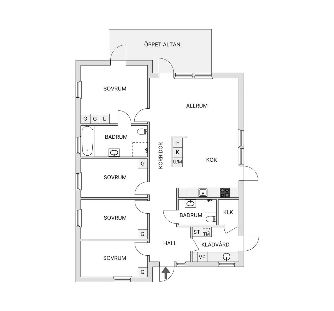 Floor plan for Lilla Stenby väg 5