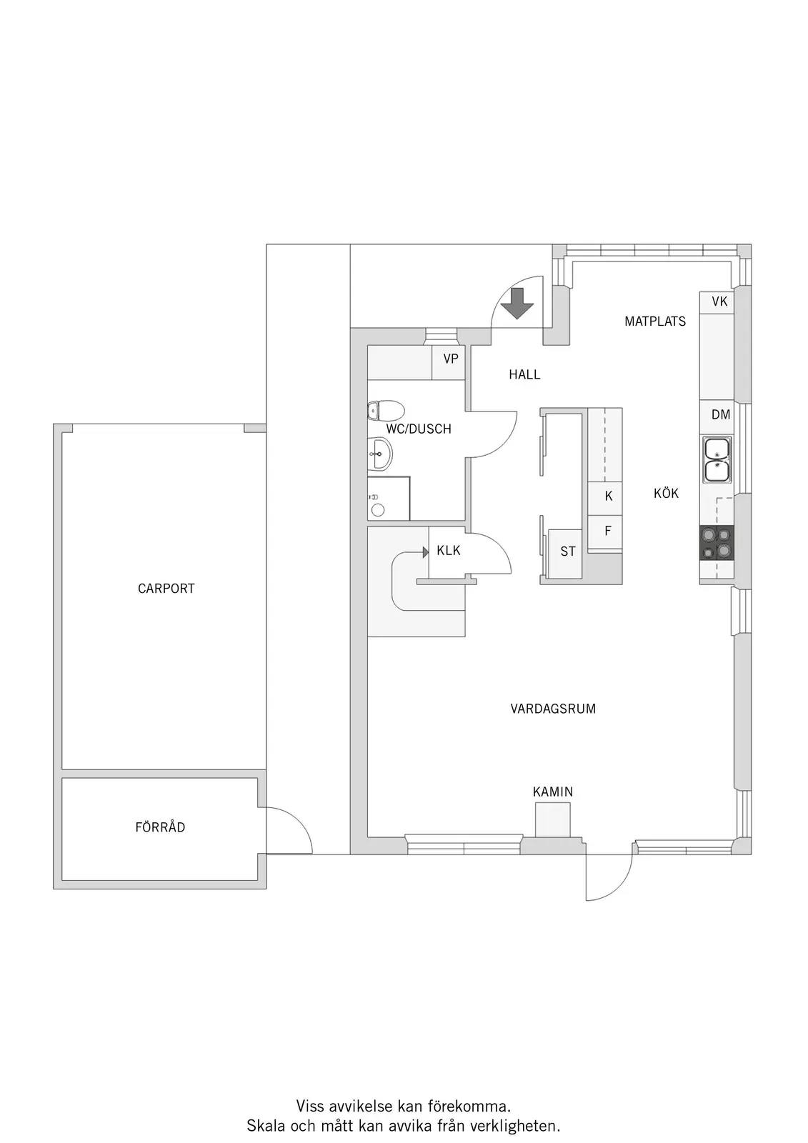 Floor plan for Sundviksvägen 42