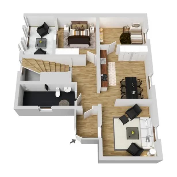 Floor plan for Hyttgatan 88