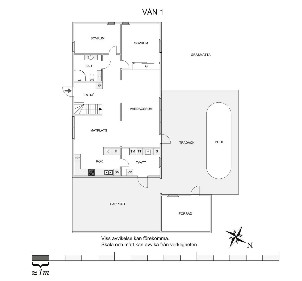 Floor plan for Eldaregatan 23