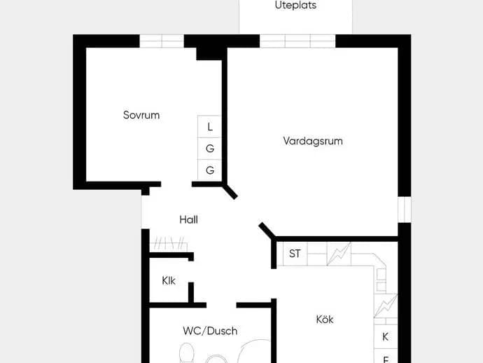 Floor plan for Solstickegatan 31