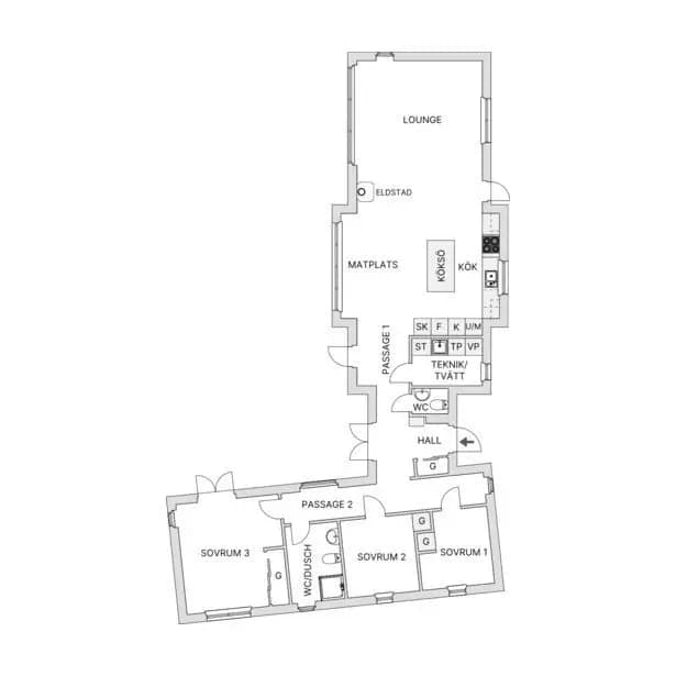 Planritning för Västergarn Ammor 914r