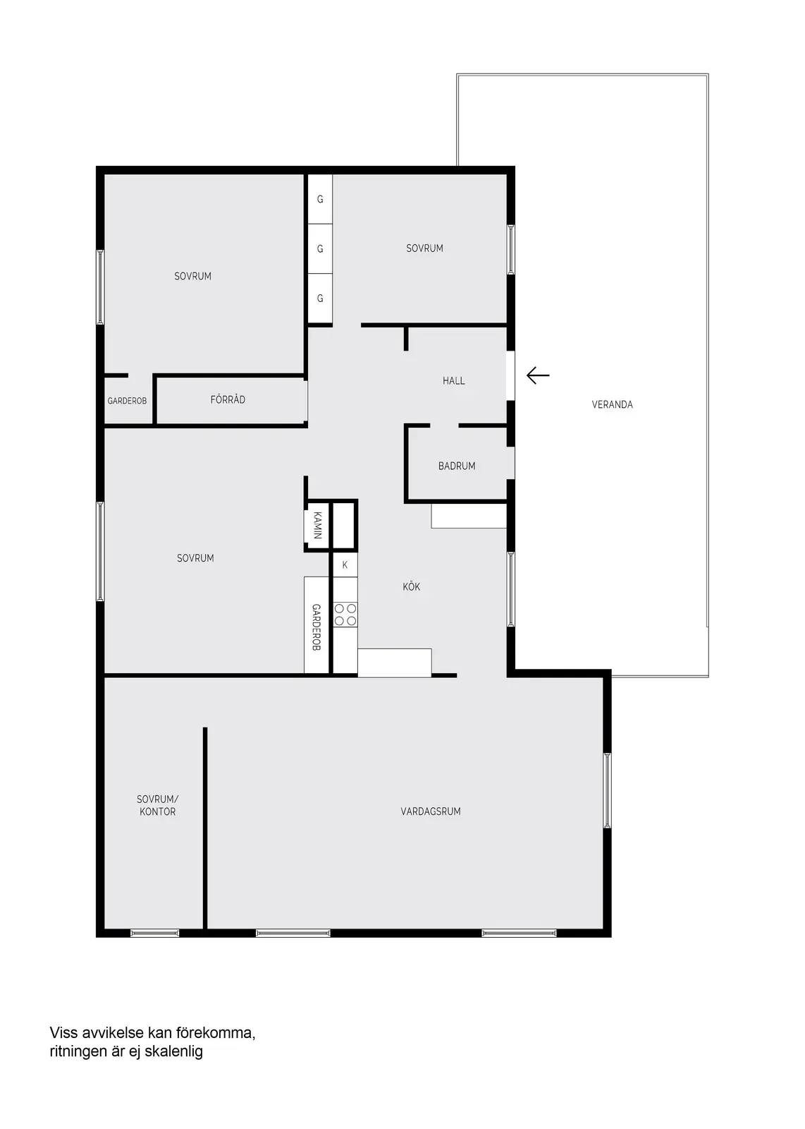 Floor plan for Lupinstigen 3