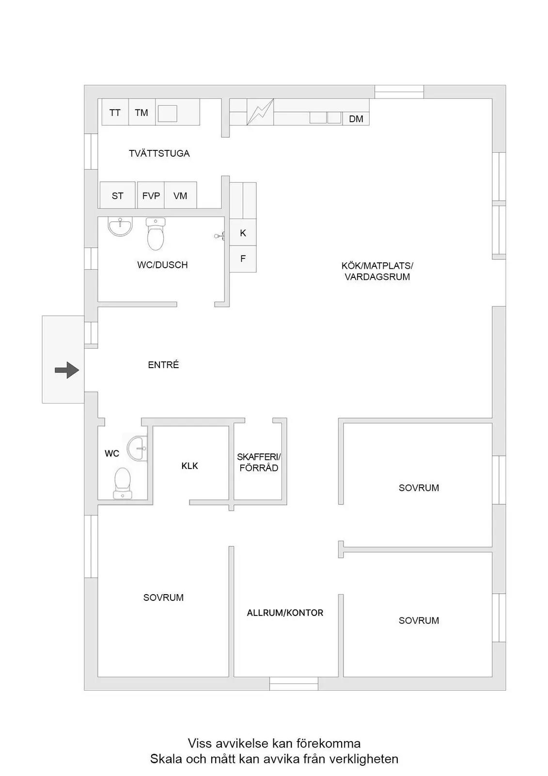 Floor plan for Hultstigen 28