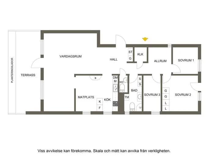 Planritning för Teknikvägen 9