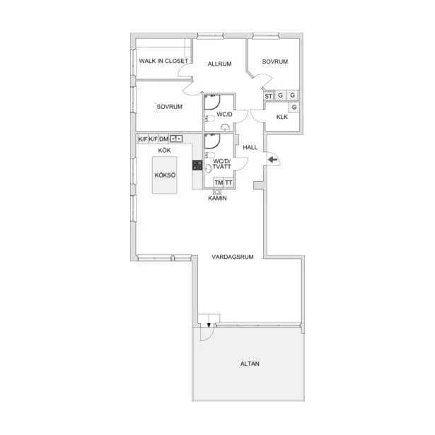 Planritning för Kyrkogårdsgatan 15