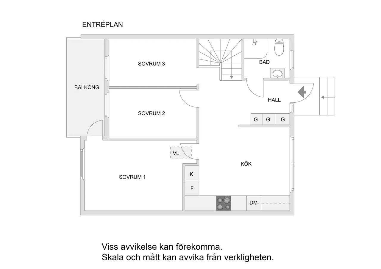 Floor plan for Spireabågen 29