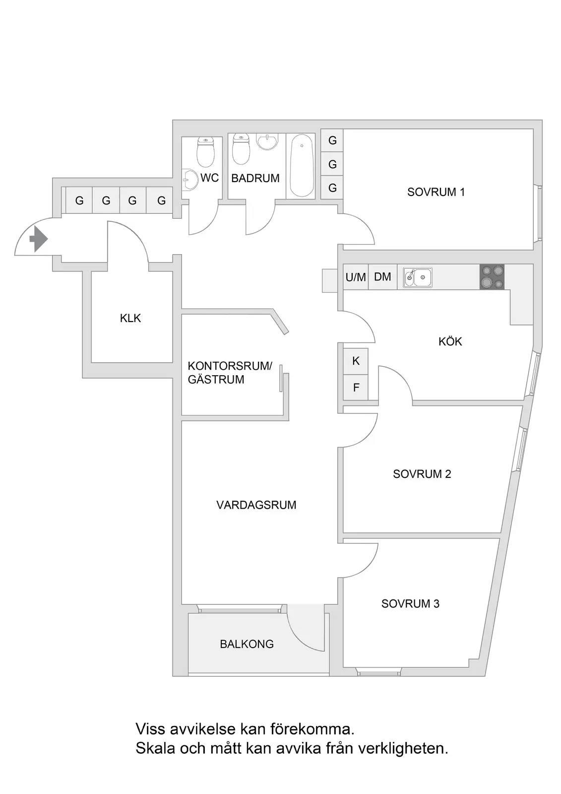 Floor plan for Näsbydalsvägen 6