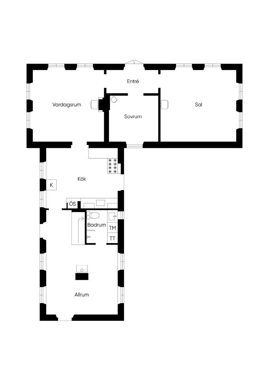 Floor plan for Grötlingbo Norrkvie 549