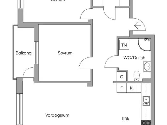 Planritning för Jupitervägen 4