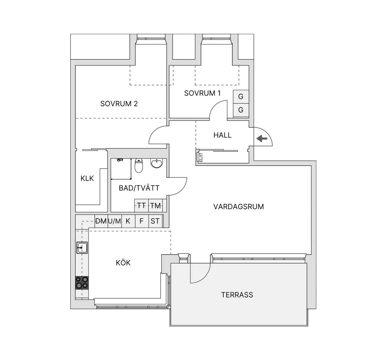 Floor plan for Silvertorget 10