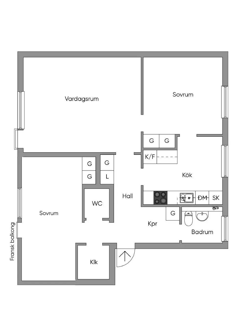 Floor plan for Rusthållarvägen 141