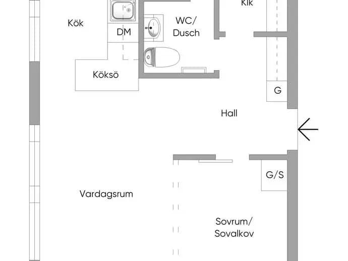 Floor plan for Ektorpsvägen 9